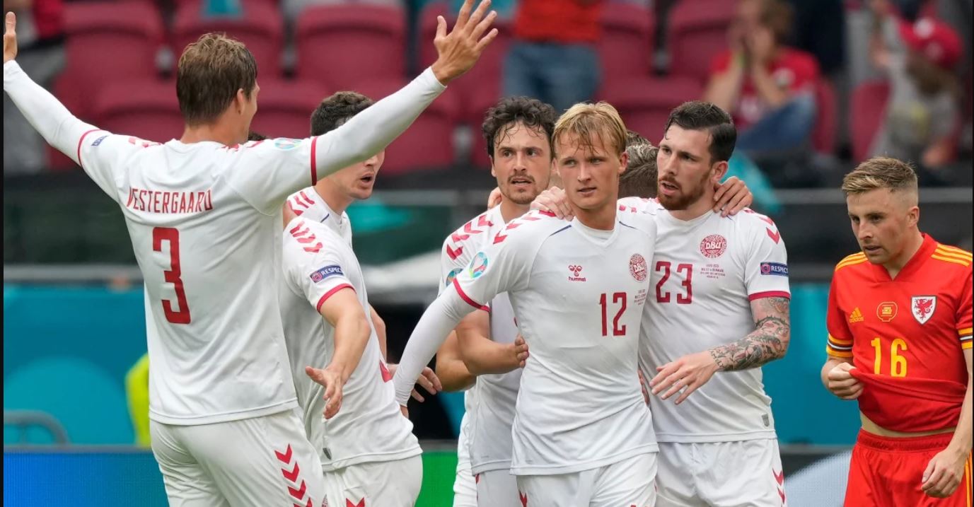 Denmark thrashes Wales to book slot in Euro quarters
