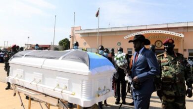 Kiir mourns Bol as body of former speaker flown for burial