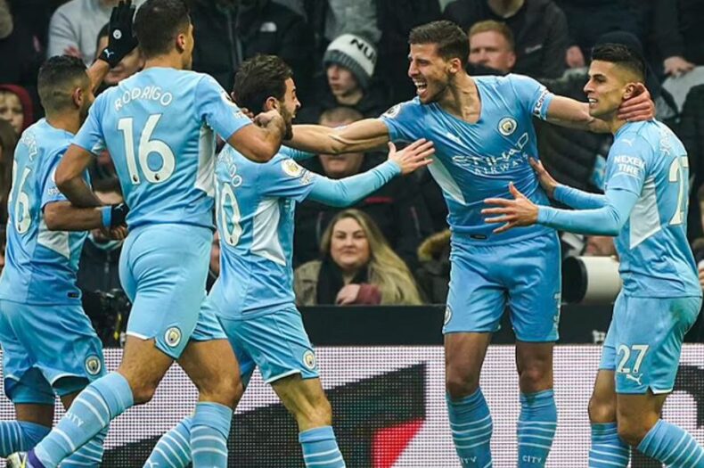 Man City thumps Newcastle to tighten grip on EPL lead