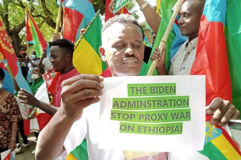 Ethiopians and Eritreans stage protest in Juba against TPLF